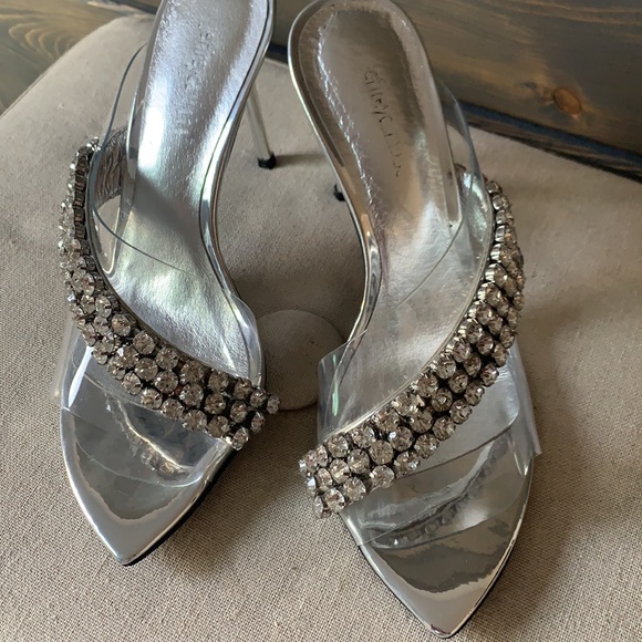 Jeffery Campbell diamond clear mules - Picture 2 of 8